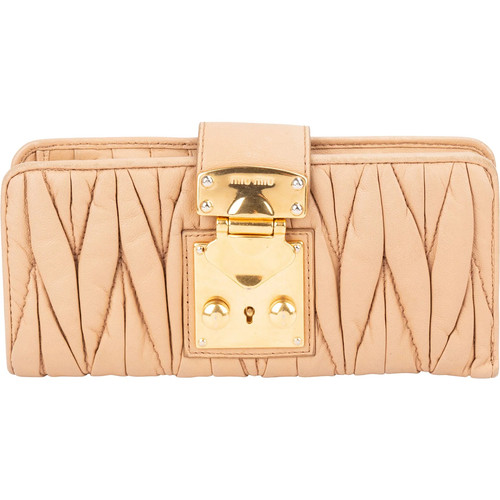 Portafoglio miu beige - portafoglio,