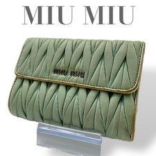 Portafoglio pieghevole Miu Miu